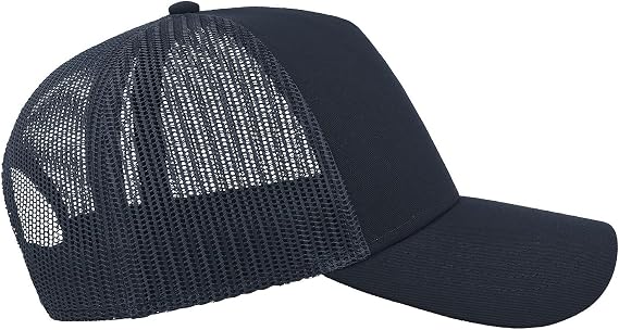 Atlantis Rapper Cotton 5 Panel Trucker Cap (One Size) (Navy/Navy)