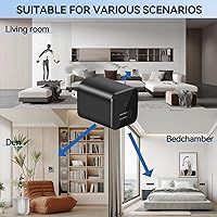 Vista 2 de Spy Camera Hidden Camera - 1080P Small Camera with Motion Detection - Nanny Cam for Home Indoor Security - 64GB Micro SD Card Included-No WiFi
