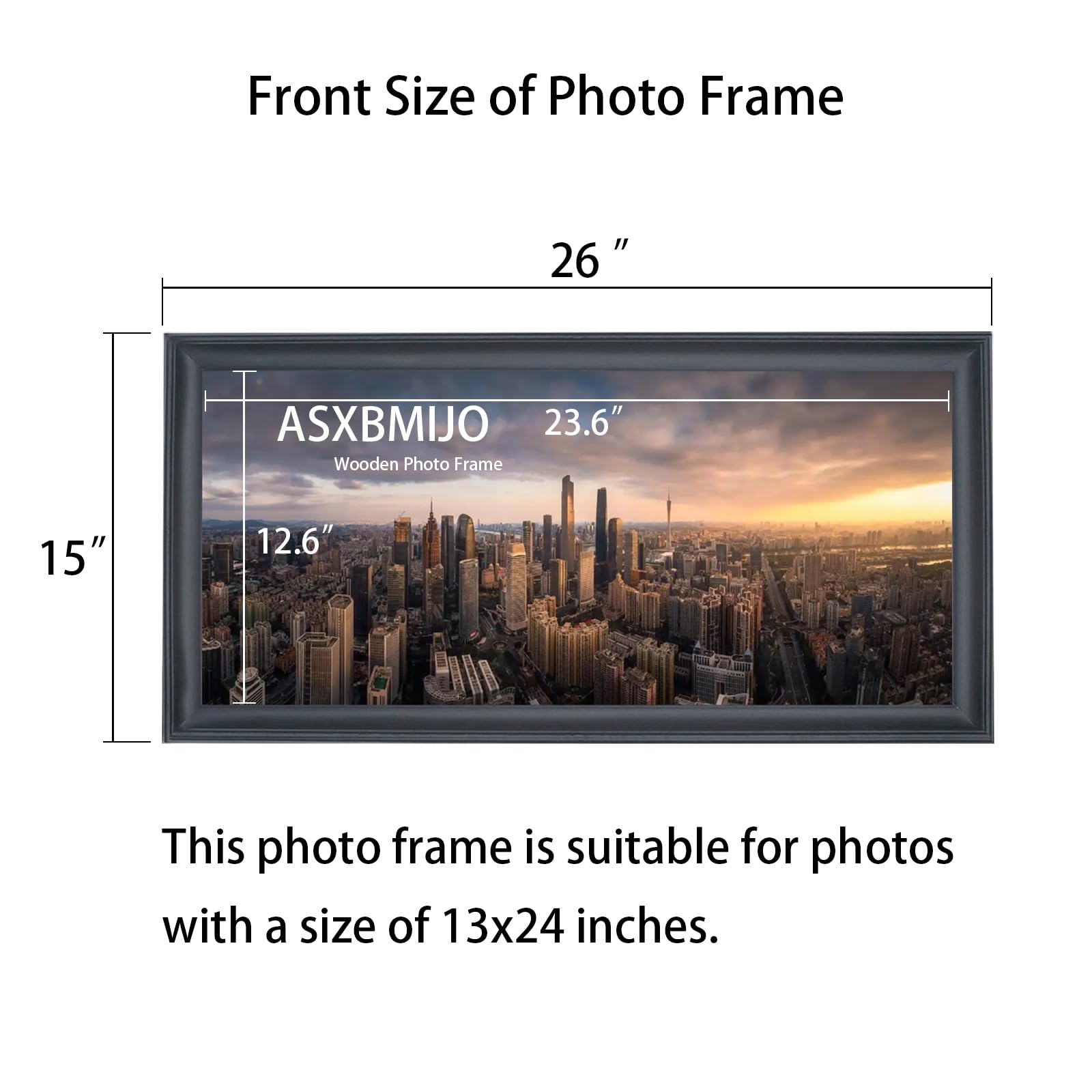 Amazon.com - ASXBMIJO 13x24 inch Panoramic Picture Frame Solid