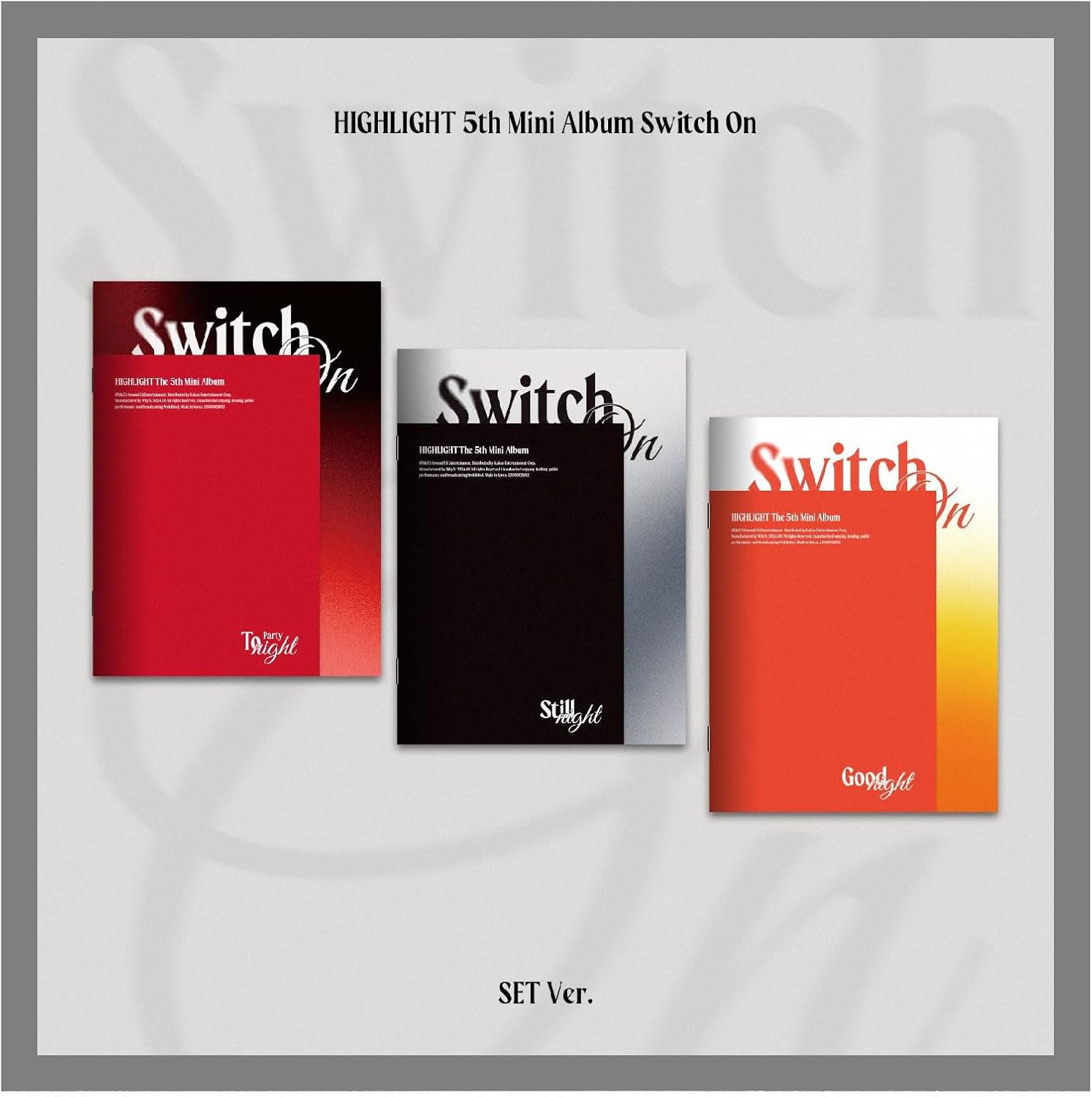 DREAMUS Highlight Switch On 5th Mini Album Contents+Photocard+etc+Tracking Sealed Beast (Standard 3 Version Set)