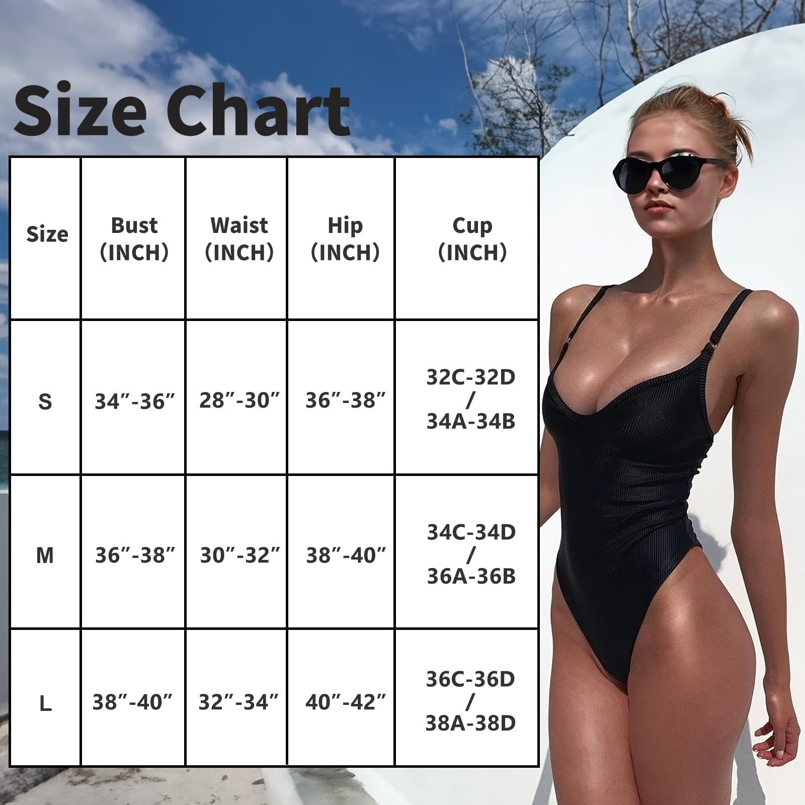 Kobiety Kostium Pełny Strój Basenowy Kobiety Wysokiej Talii Seksowne Bikini Kobiety Stroje Kąpielowe Strój Kąpielowy Push Up dla Kobiet (S M L XL)