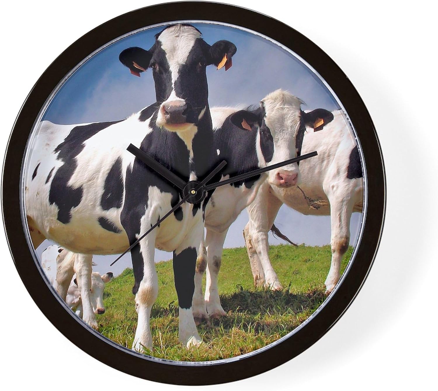 CafePress Family Portrait 10" Wall Clock for Livingroom, Kitchen, or Office