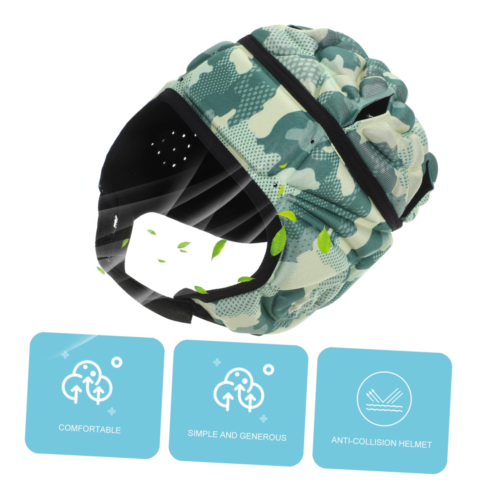 4 Stück Rugby Helm für Erwachsene Leichter Kopfschutz mit Belüftung für Fußball und Outdoor Sportarten Verstellbar für Rugby Skateboarding