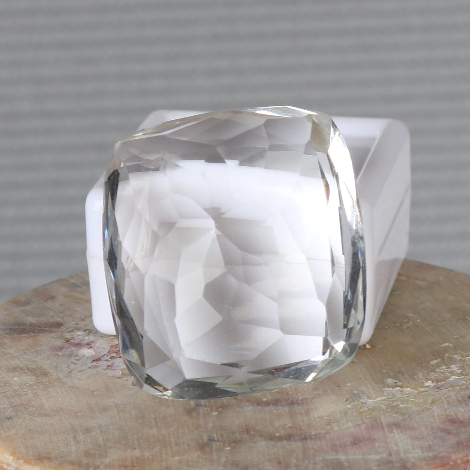 GEMHUB White Topaz Cushion Cut Loose Gemstone