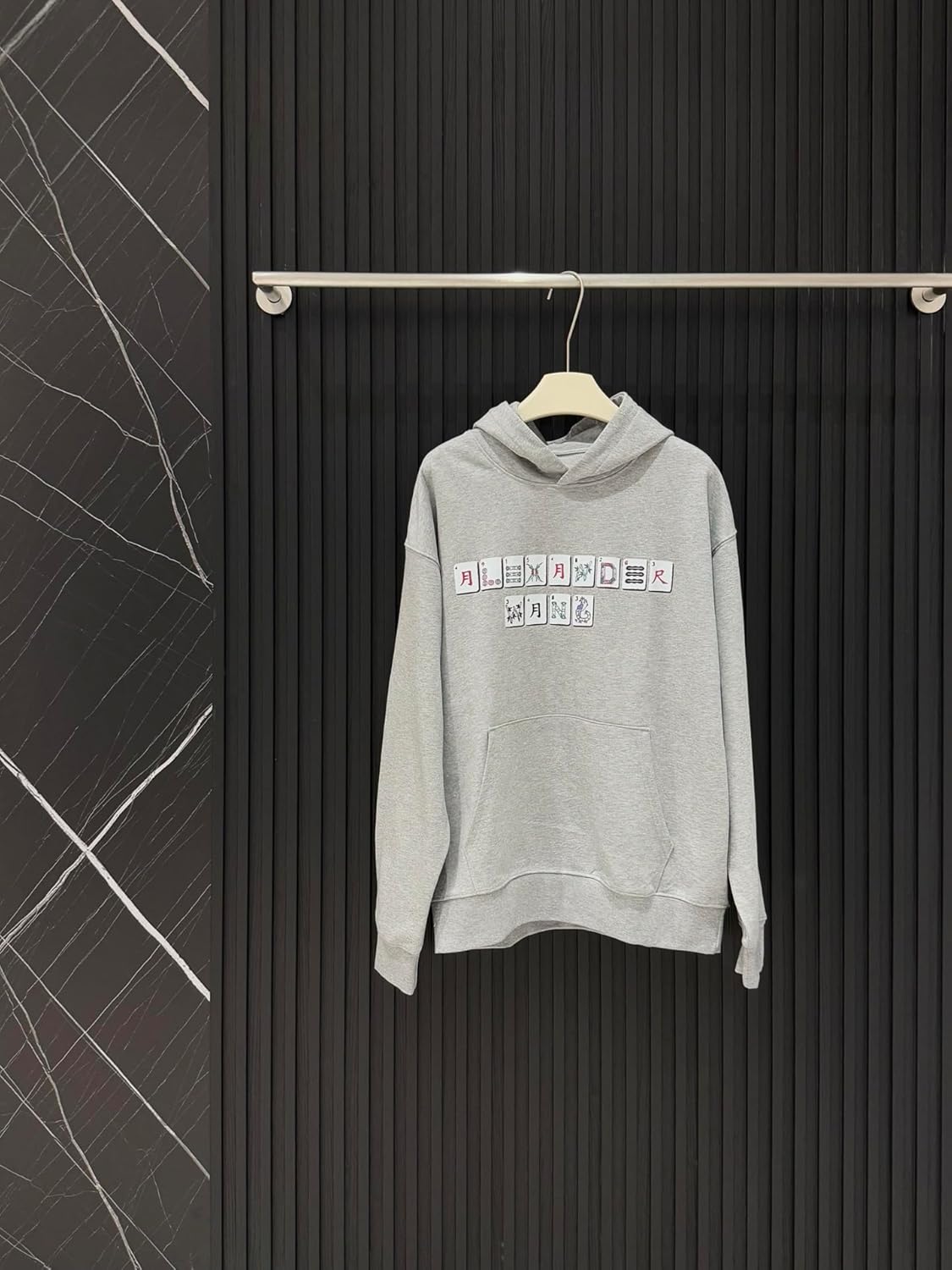 [liyongquanfafa] AW アレキサンダーワングレーカラー パーカー, フード付き, 長袖スウェットシャツ [並行輸入品