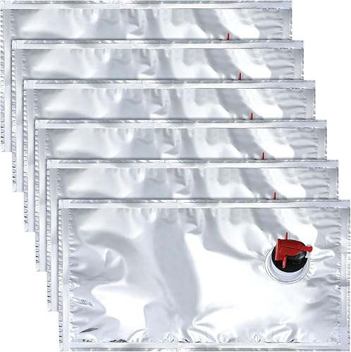 Zonon 6 bolsas de alcohol, bolsas de repuesto para bolsa de vino, bolsas de repuesto reutilizables, rellenables, bolsa de almacenamiento de bebidas