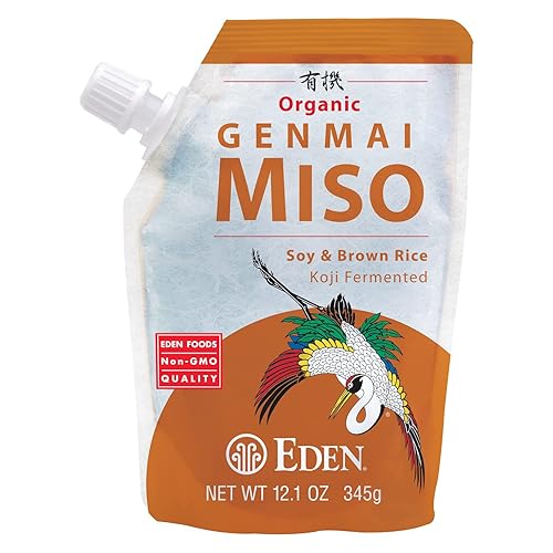 Genmai Miso, Frijol de soja orgánico/arroz integral 12.1 oz Pkg