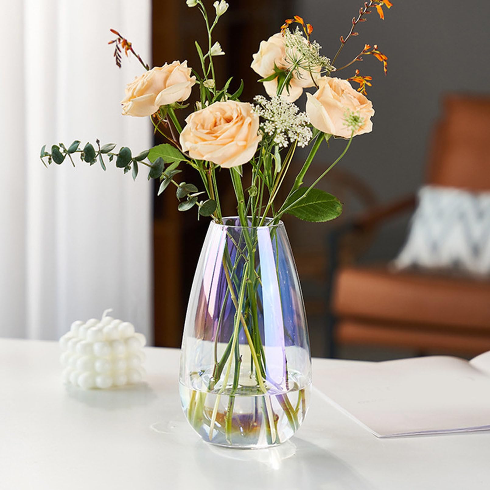 Amazon.co.jp: YJFFQ ガラス 花瓶 フラワーベース 小さい 花瓶