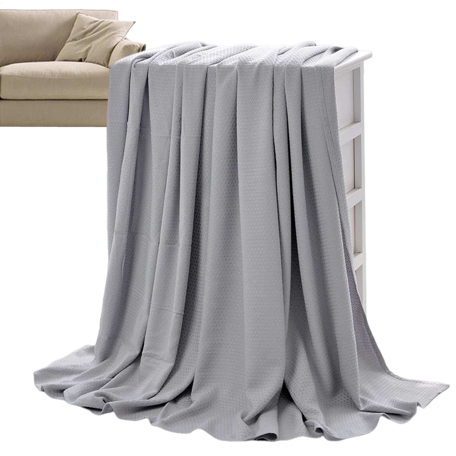 Generisch Coperta rinfrescante da viaggio, estiva, trapunta per climatizzatore in fibra di , leggera e sottile, traspirante, delicata sulla pelle