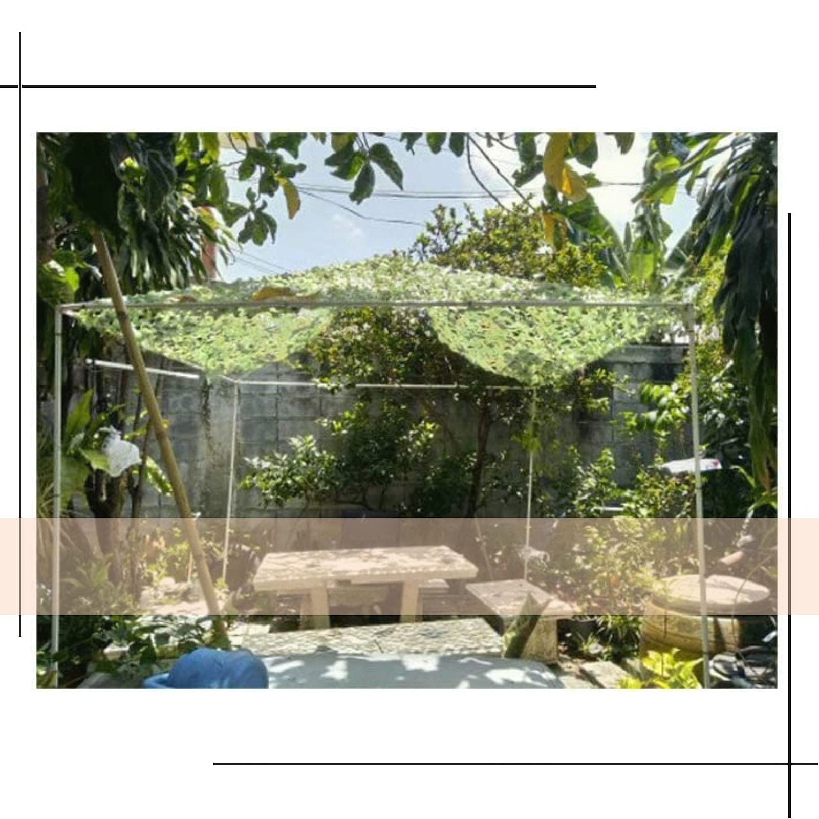 Red de Camuflaje,camuflaje militar,redes de protección fotográfica,redes de tela oxford,simulación de juegos,3D,redes de camuflaje forestal,observación de aves en la selva,Jungle-6×7m/19.7×23.0ft