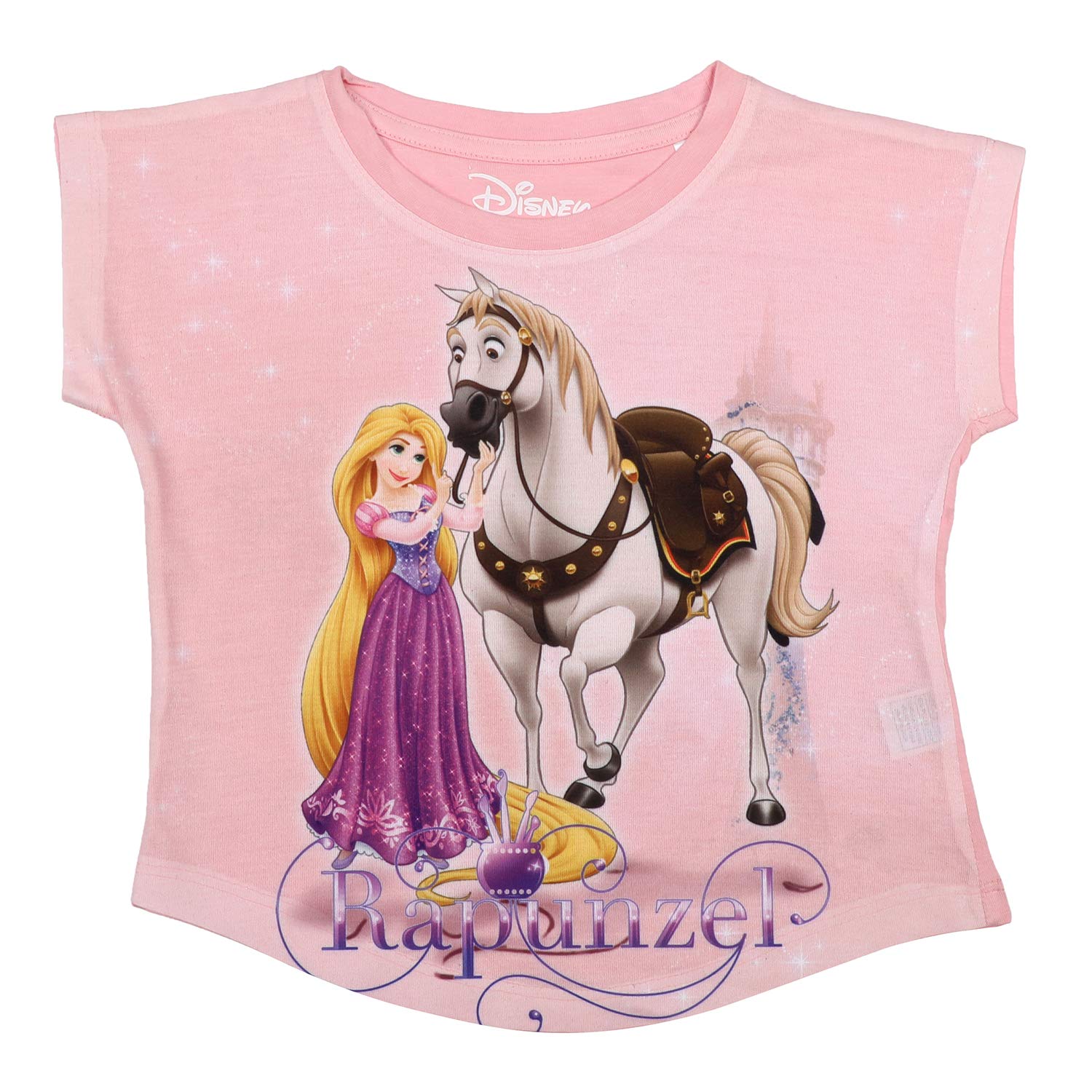 Disney PrincessPink Character Print Girls Top -(DPS0125.6)