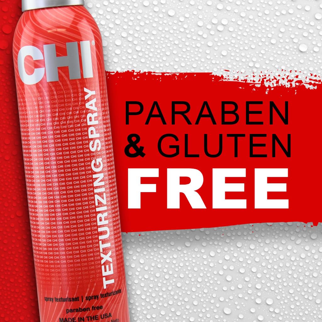 CHI Texturizing Hairspray, Volumizing Hairspray For Adding Buildable Texture & Body, Flexible Hold, Sulfate, Paraben, & Cruelty-Free, 7 Oz - Image 5