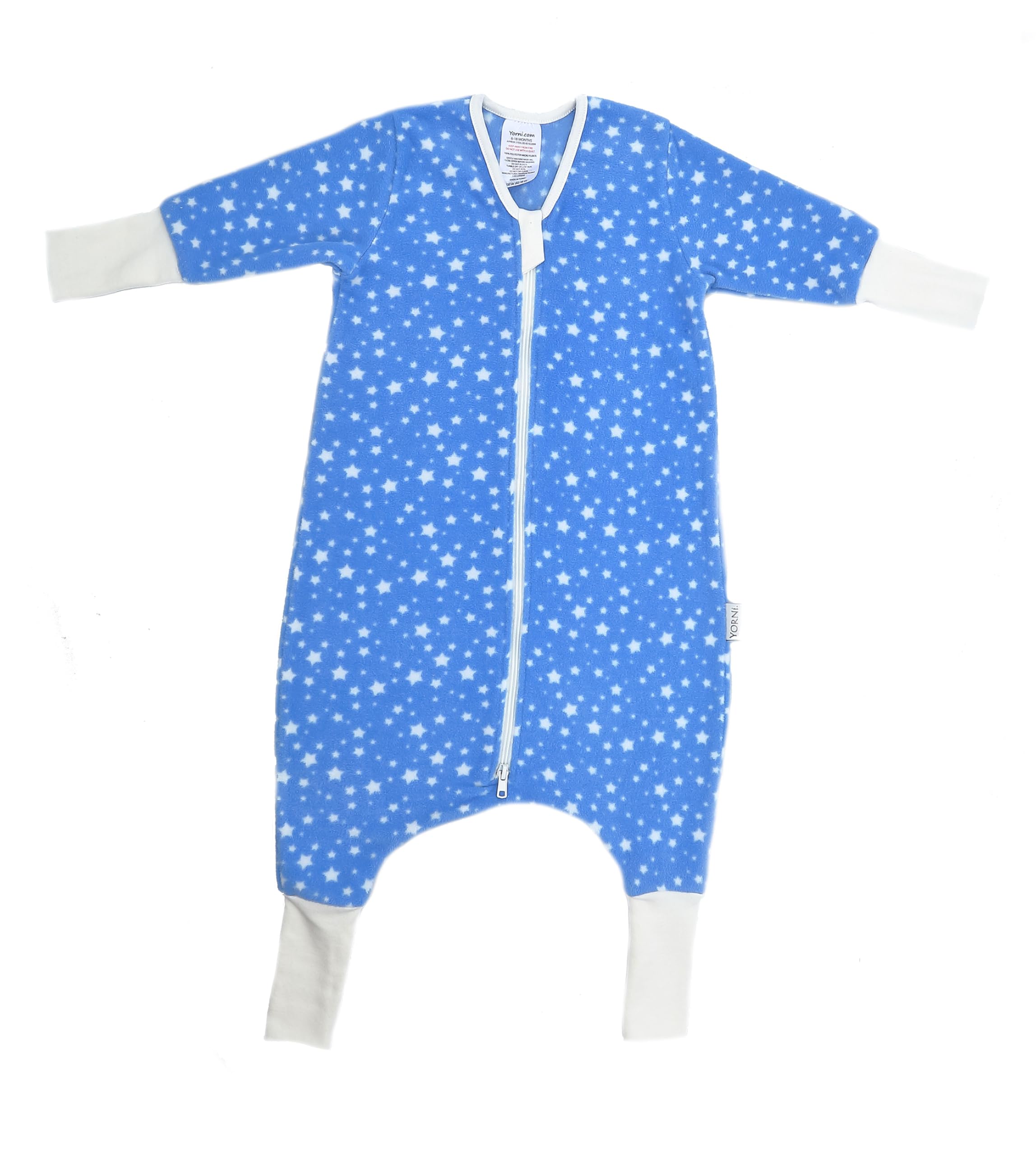YORNİ, Uzun Kollu, Unisex, 2 Tog, Mikro Polar, Bebek Çocuk Uyku Tulumu (18-36ay)