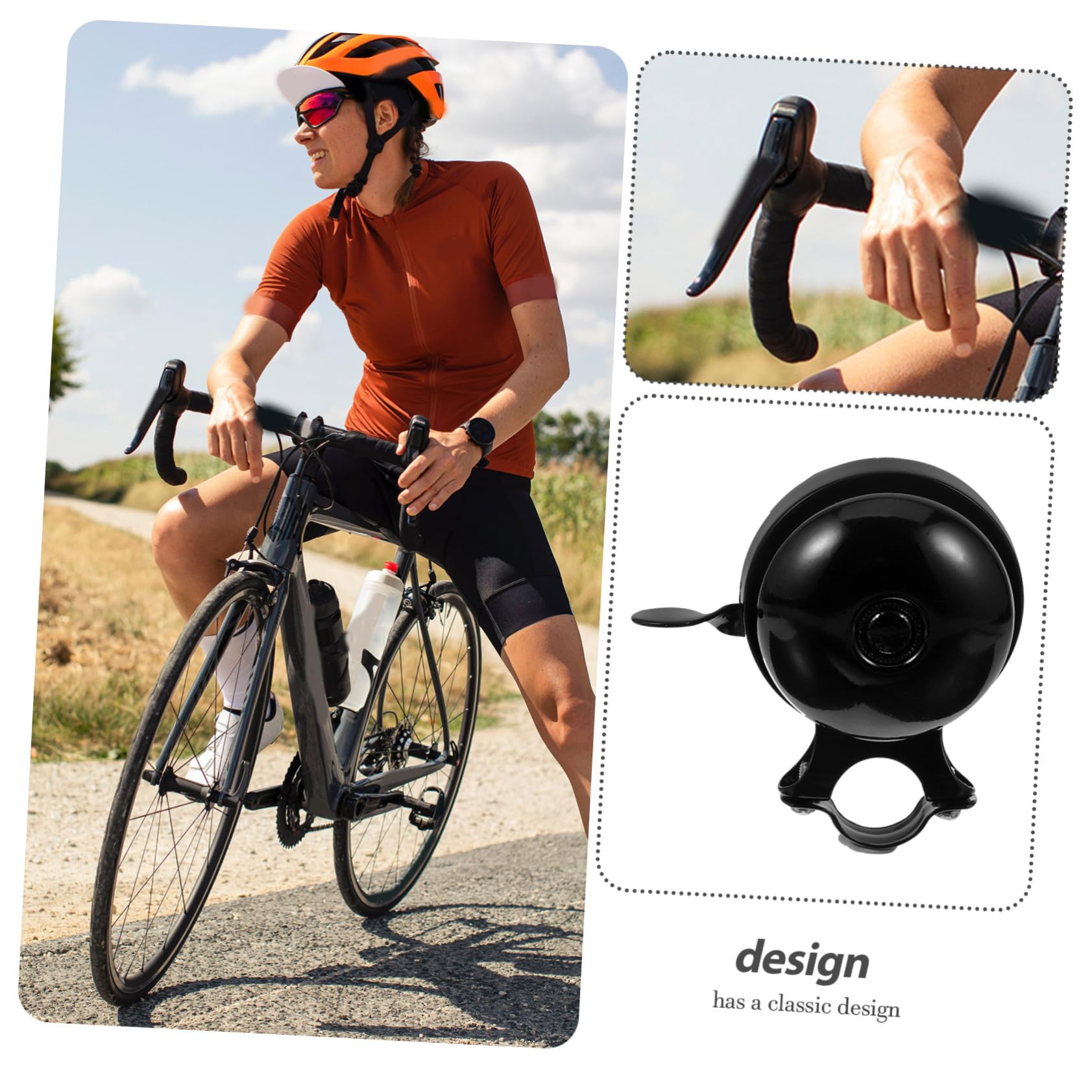 TOYANDONA 5 Stück Retro -fahrradglocke Fahrradklingel Radfahren Klingel Für Fahrrad Biker Radsportglocke Fahrräder Zyklus Fahrradzubehör Fahrradglocke Für Mountainbike Eisen Schwarz