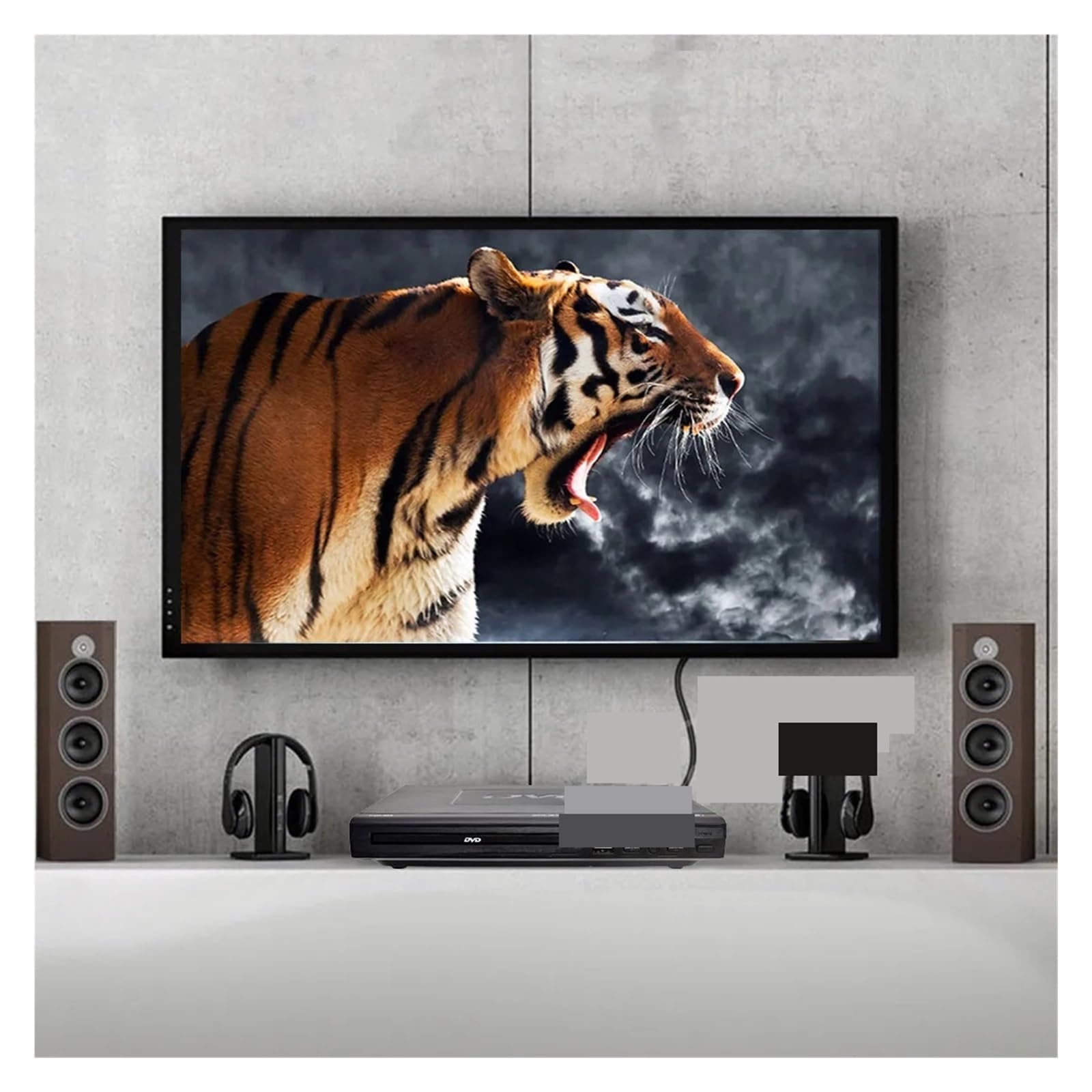 Reproductor De DVD Multiregión con Soporte For TV Digital Disfrute De La Mejor Experiencia De Entretenimiento En El Hogar Compacto Fácil Uso