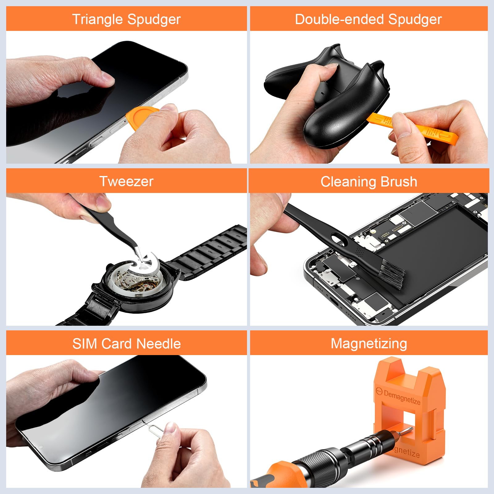 JOREST Zestaw wkrętaków precyzyjnych 117 w 1, profesjonalny zestaw do naprawy mini magnetycznych bitów torx, do PC, iPhone, laptopów, okularów, zegarów, przełączników, PS4, PS5, Xbox, elektroniki