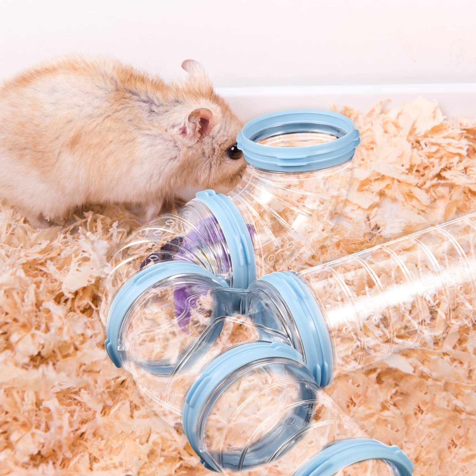 2 Satz Selbstgemacht Hamstertunnel Verbinder Formstabil für Kleintiere