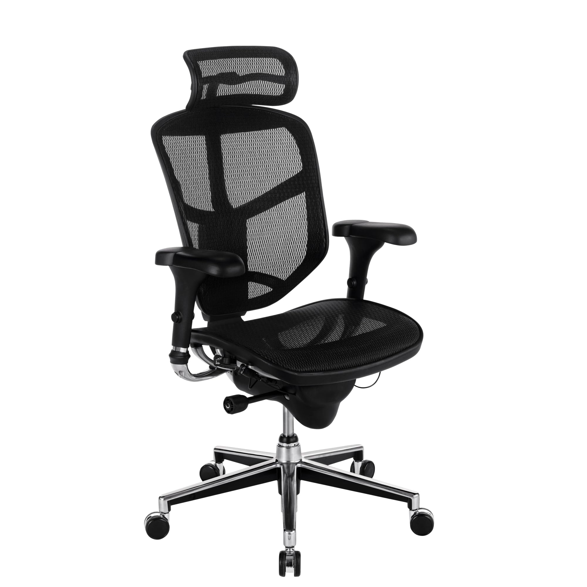WorkPro® Quantum 9000 Series Ergonomic Mesh High-Back Executive Office Chair, Black, BIFMA Compliant