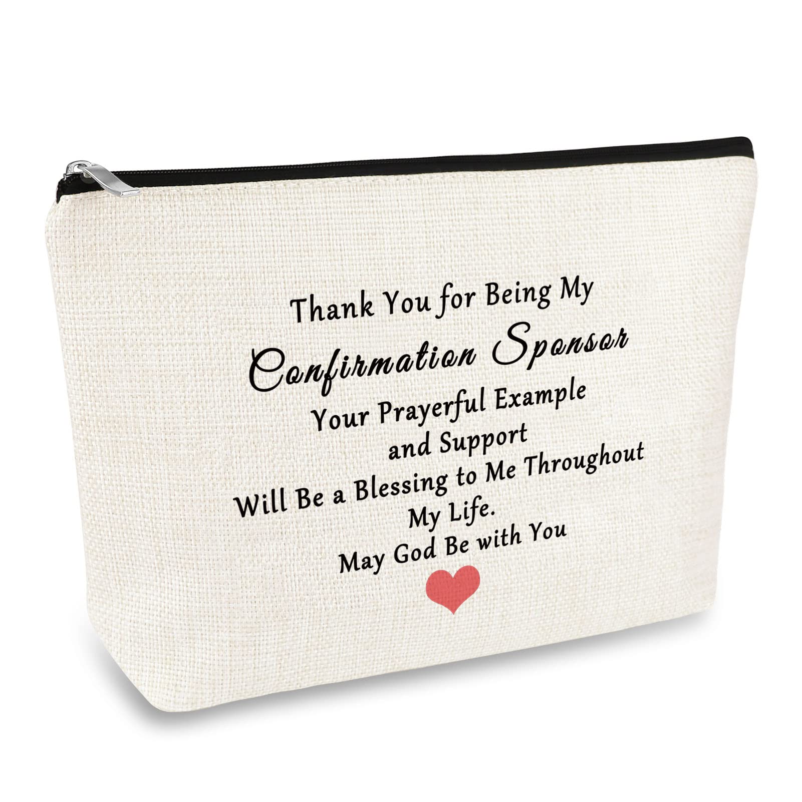Sponsor Gift Makeup Bag Confirmation Sponsor Gifts for Women Sponsor Thank You Gift Appreciation Gifts Cosmetic Bag AA Sponsor Gift NA Addiction Recovery Gift Birthday Thanksgiving Gift for Sponsor
