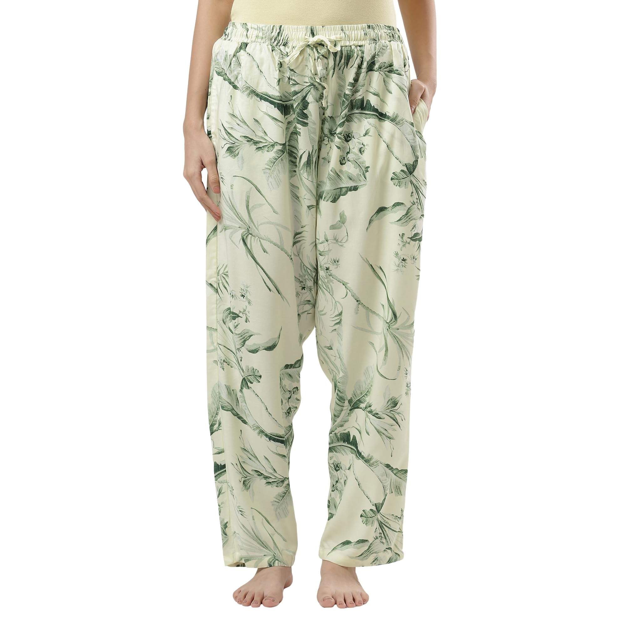 Women's Printed Pyjama Pants with Elastic Waistband-picture-53