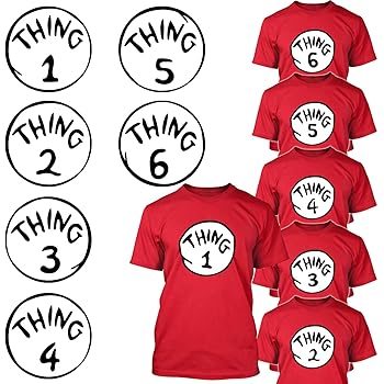 Amazon Com Dr Seuss Thing 1 Thing 2 Iron On Transfer For T Shirts Other Light And Dark Color Fabrics 1 Divine Bovinity Light Color Fabric Iron On Transfer