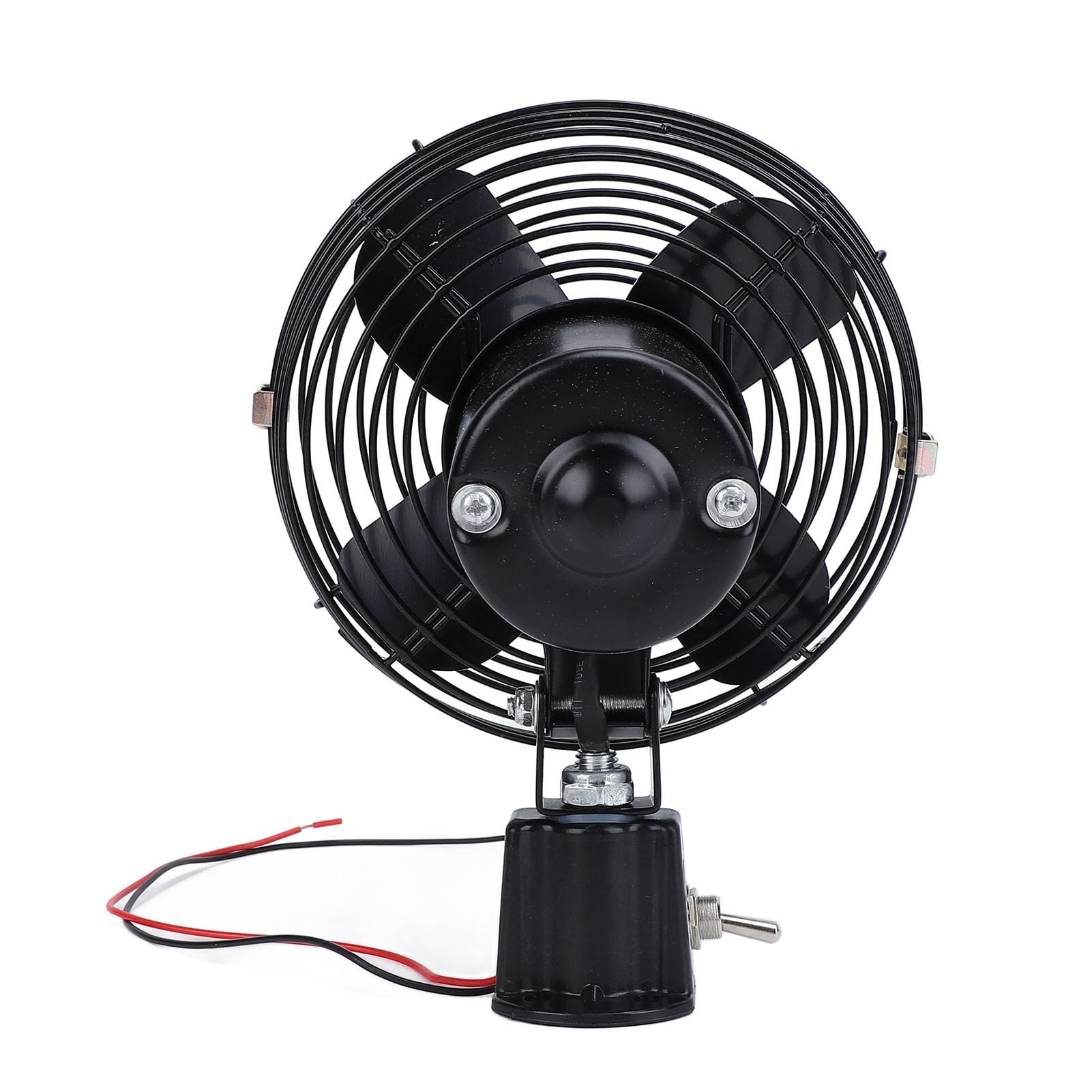 Ventilador de Coche de Alta Resistencia de 12 V, Ventilador de Metal para Coche, Reducción Silenciosa de Ruido, Ventilador de Refrigeración de Metal que Ahorra Combustible para