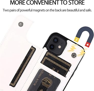 クリスマス フリップ レザー ウォレットケース Apple iPhone 17 Air 電話ケース PU キックスタンド カード ホルダー パース、ダブル磁気クラスプ 耐衝撃性 クリスマス パターン カバー