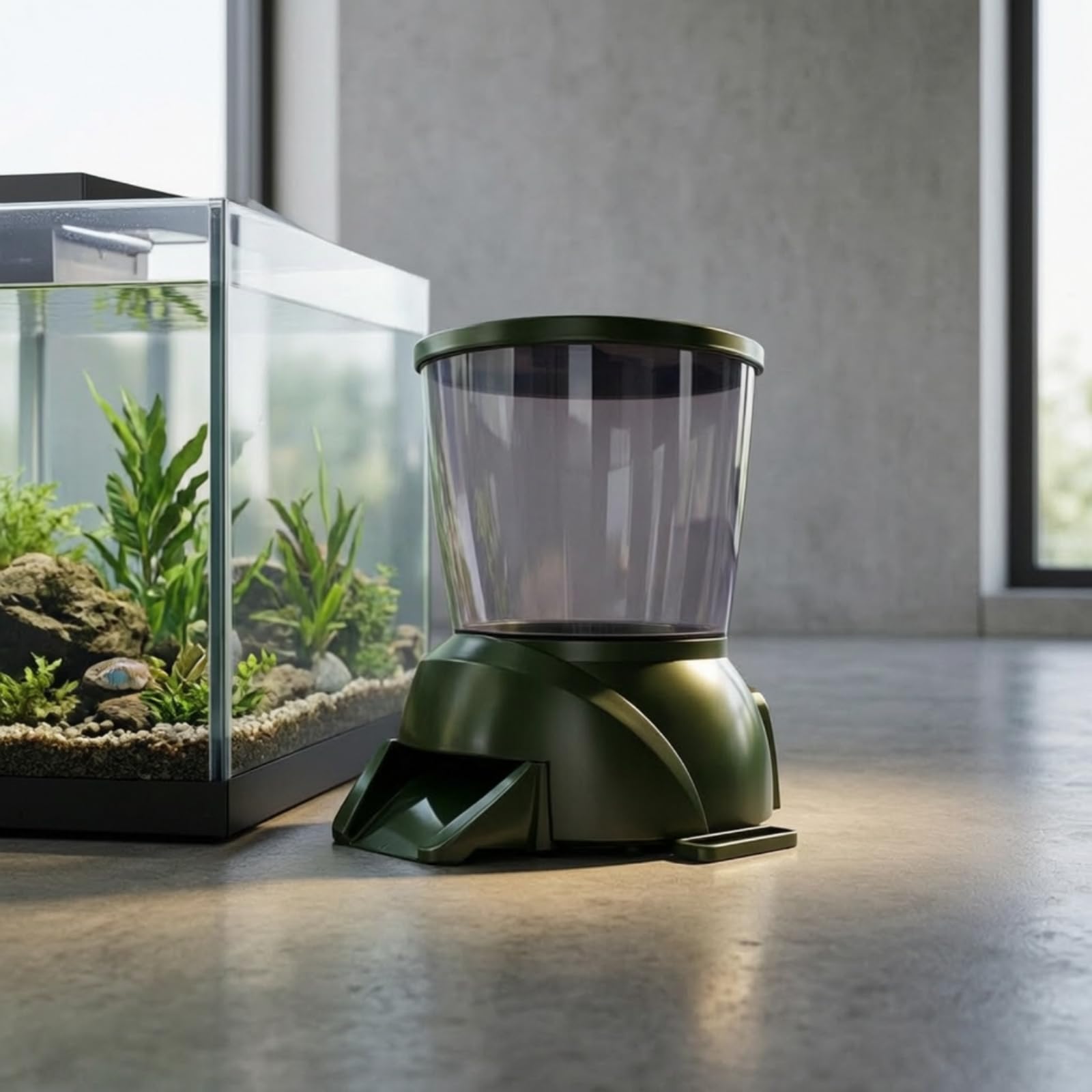 Nourrisseur Automatique Poissons Programmé Distributeur Pratique pour Étang