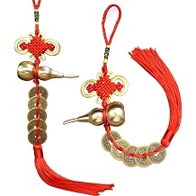 2PCS Hulu Hanging Ornament Tassel Bring Good Luck Health and Success Suitable for car Furniture, Office Door Handles