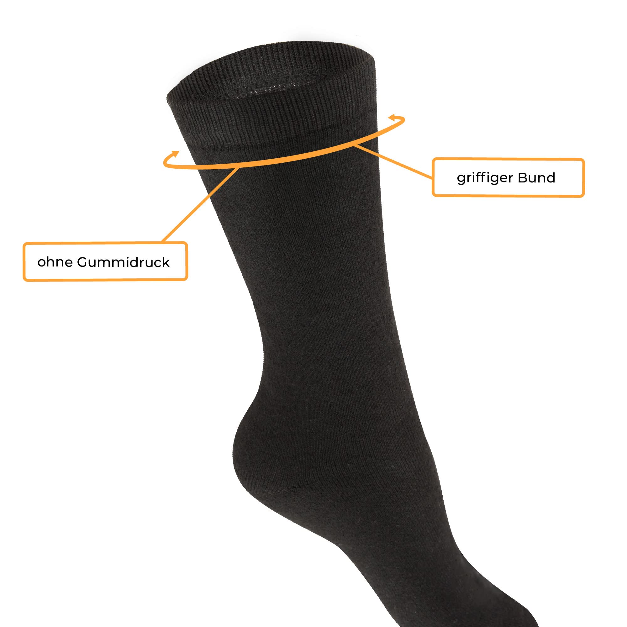 Bestlivings Calcetines térmicos para hombre, (39-42/43-46/47-50), paquete de 3 - 24 unidades, calcetines clásicos de algodón transpirable de rizo