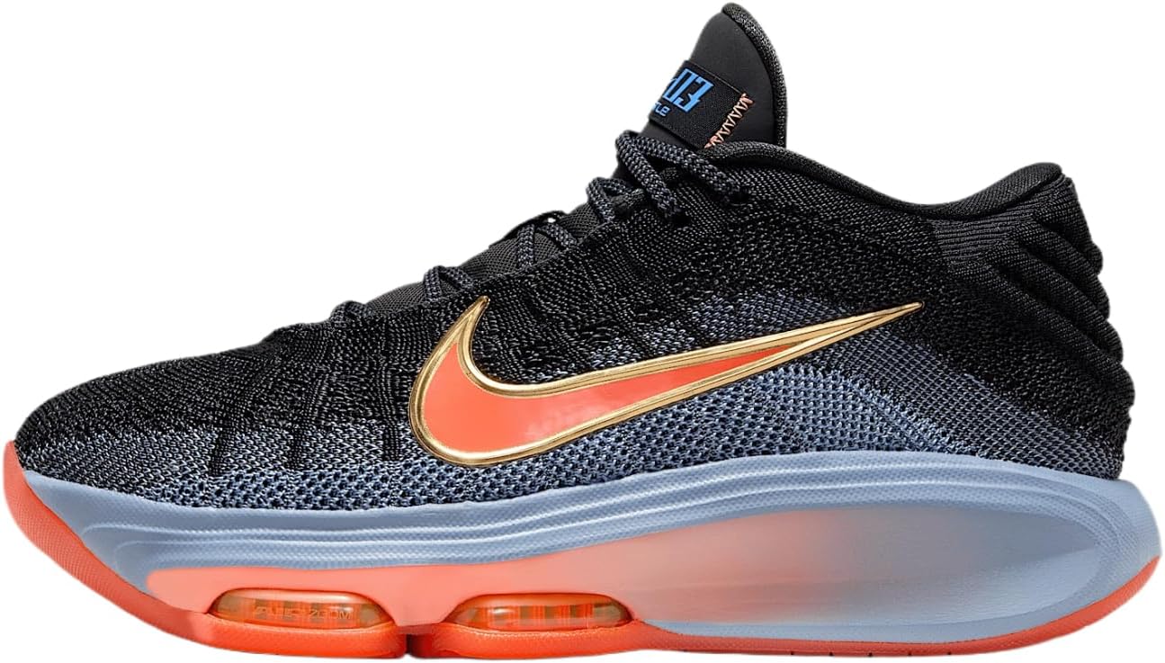 Nike G.T. Hustle 3 Women's Basketball Shoes (FZ2851-001, Anthracite/Ashen Slate/Metallic Gold/Light Wild Mango) Size 7.5