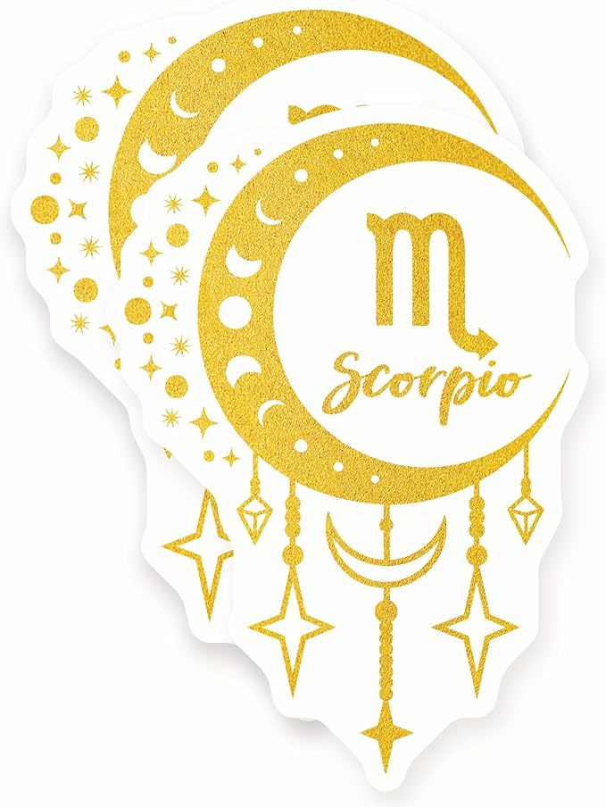 Scorpio Stickers - Zodiac Sign - Astrology Decal - Celestial Art - 2 Pack 5