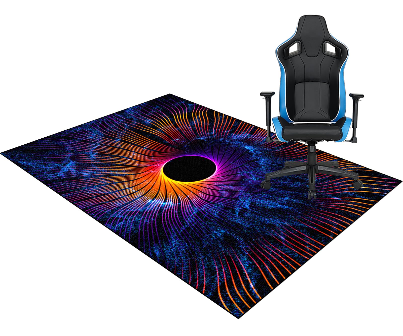 Alfombrilla para Silla de Oficina Gaming 140 x 160 cm Alfombra Entrada Casa Lavables Antideslizante Para Suelos Duros Alfombra Silla Escritorio Protectors Suelo Alfombra Protectora Suelo Silla Ruedas