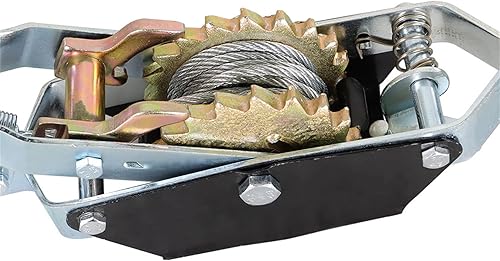 Miniatura 2 de TINVHY Extractor de potencia de doble engranaje de 4 toneladas, cable de acero de 3 ganchos, trinquete de potencia de doble engranaje, herramienta