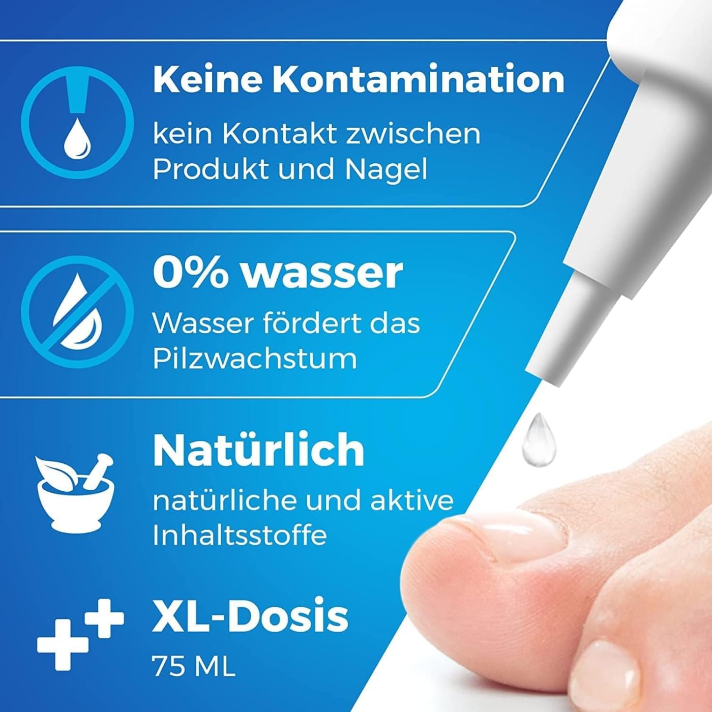 Imperial Feet Nagel Erneuerungsbehandlung - Schnelle Linderung bei beschädigten, gelben brüchigen Fußnägeln - Fortschrittliche Formel für verfärbte Nägel-Nagelreparatur – Feuchtigkeitsspendende