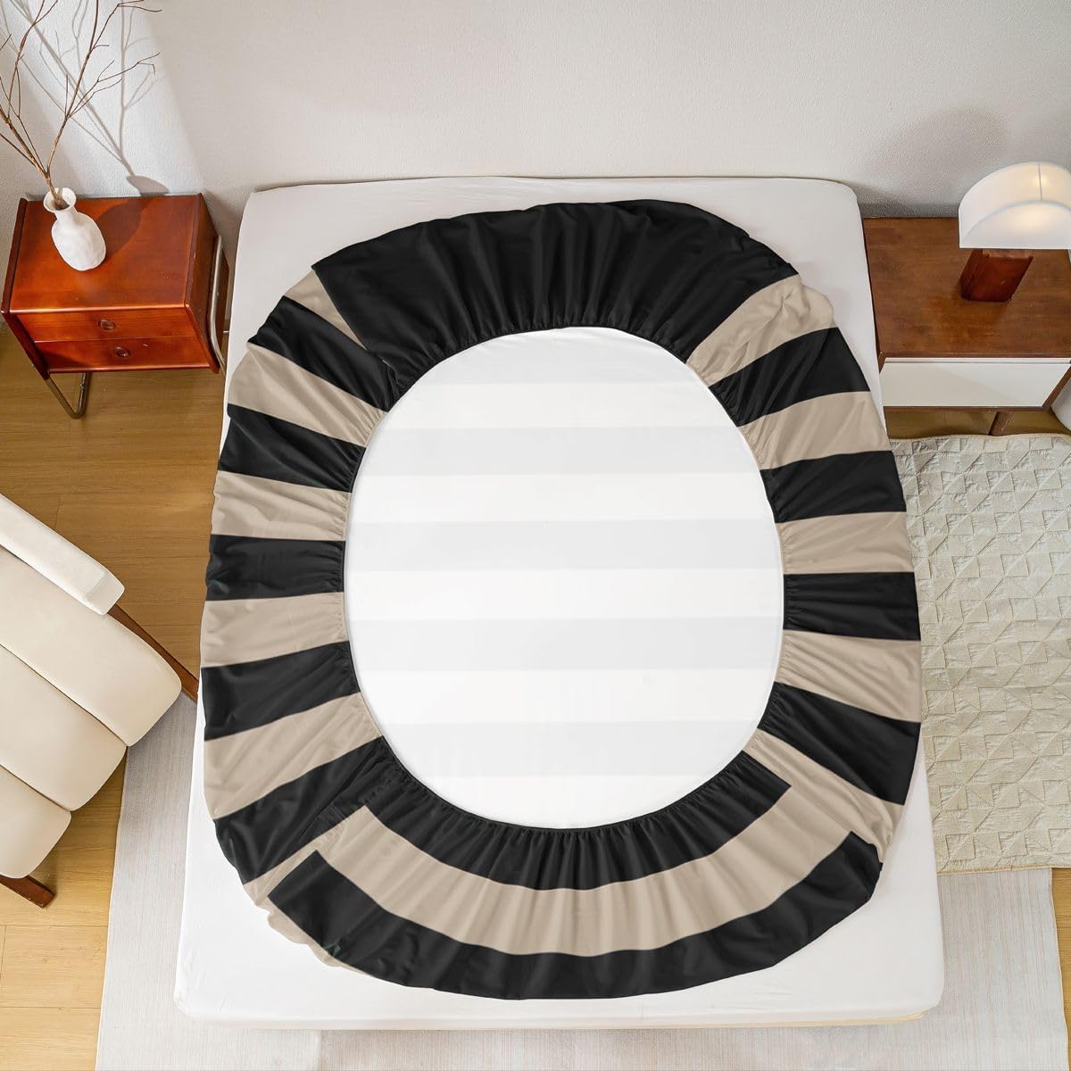Erosebridal Striped Anchor Fitted Sheet Set Twin Size for Boys Girls