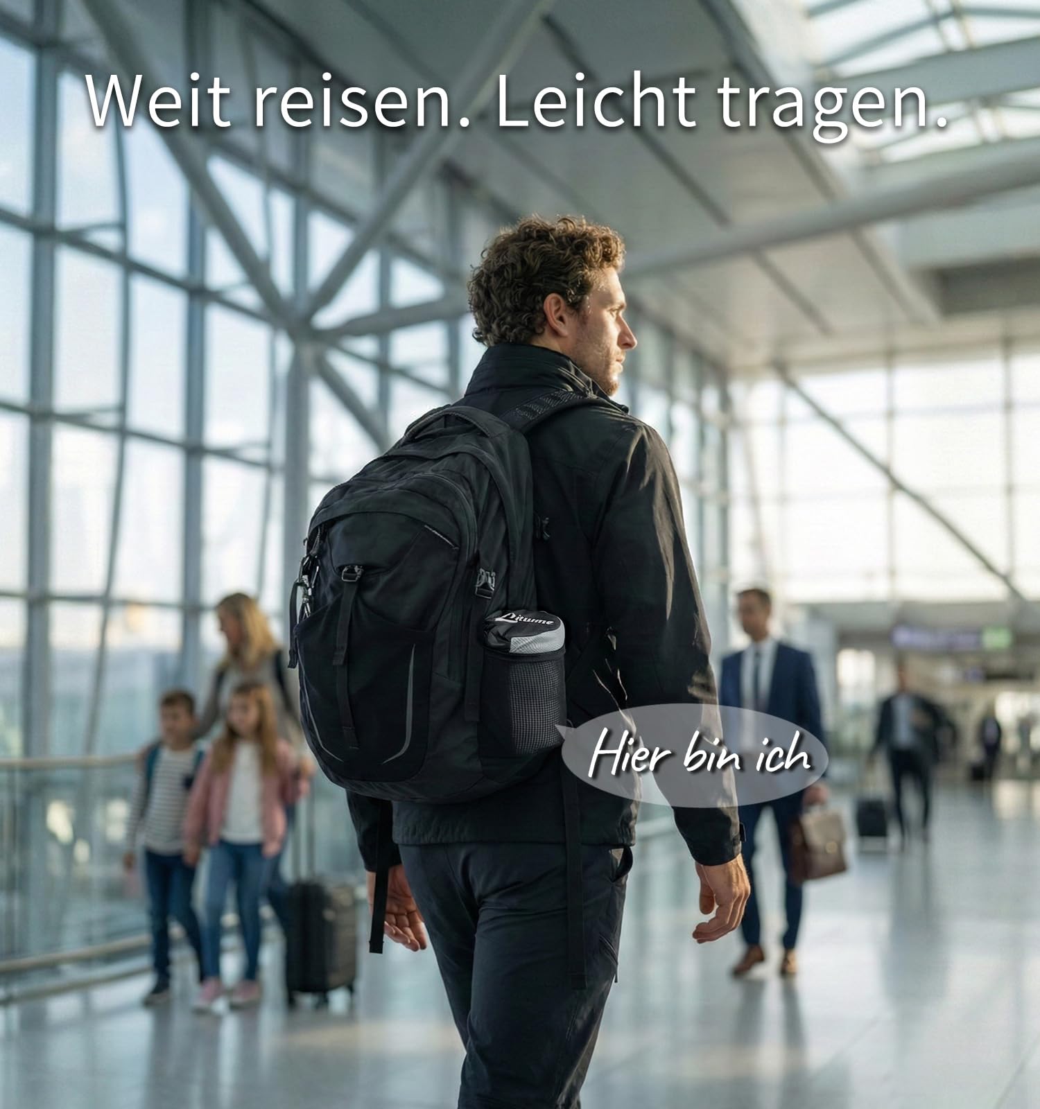 Litume Reisedecke, leicht und atmungsaktiv, 170 x 122 cm, weiche Flugzeug-Flugdecke für Reisende, faltbar, Campingdecke mit Packsack für Zug, Camping, Backapcking, Büro, Zuhause