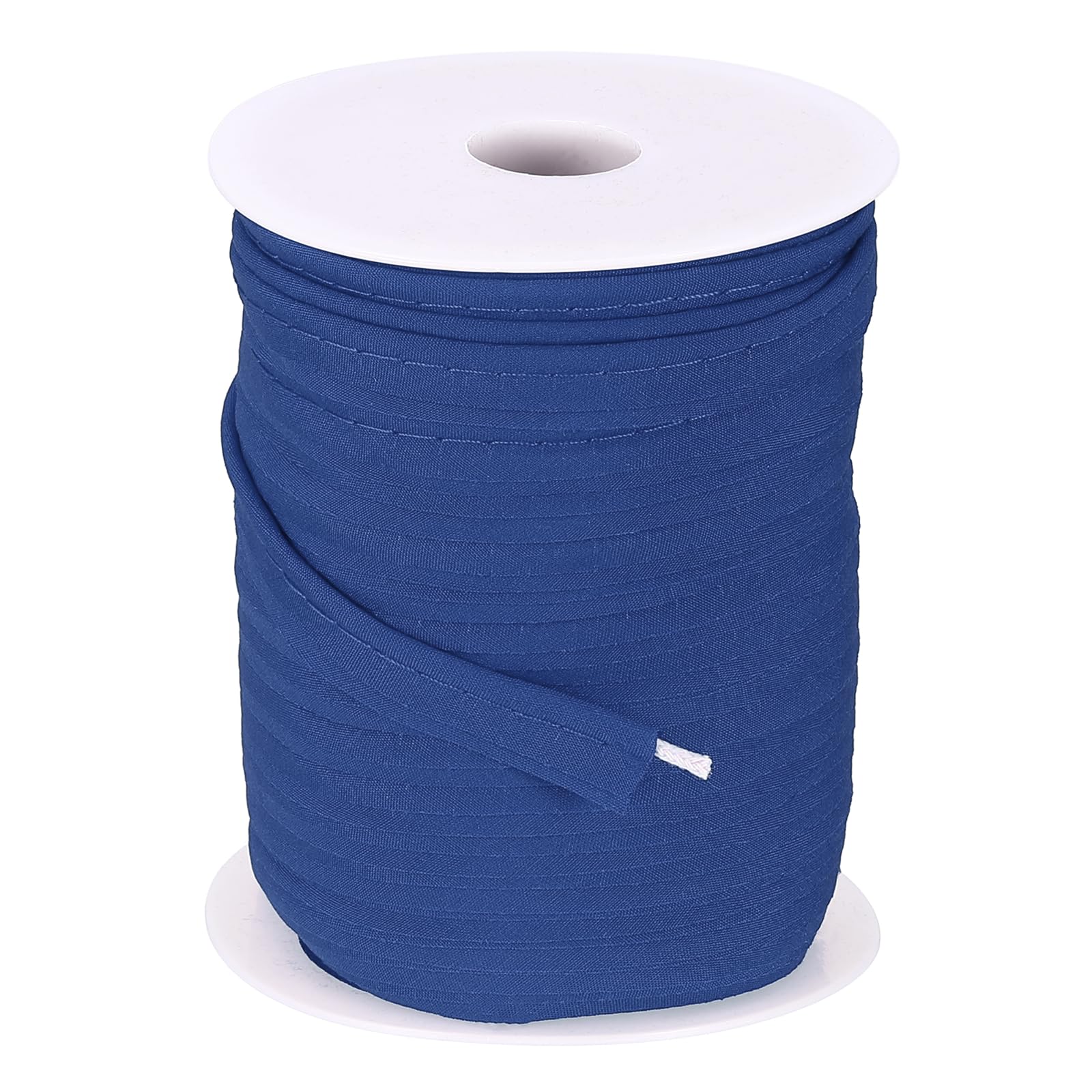 sourcing map Piping Trim Bias Tape, 3/8 Inch 50 Yards Cotton Folding Binding Tape with Welting Cord, Decorative Sewing Trim for Home Decor Sewing DIY Crafting Clothing Fabric Edge, Blue