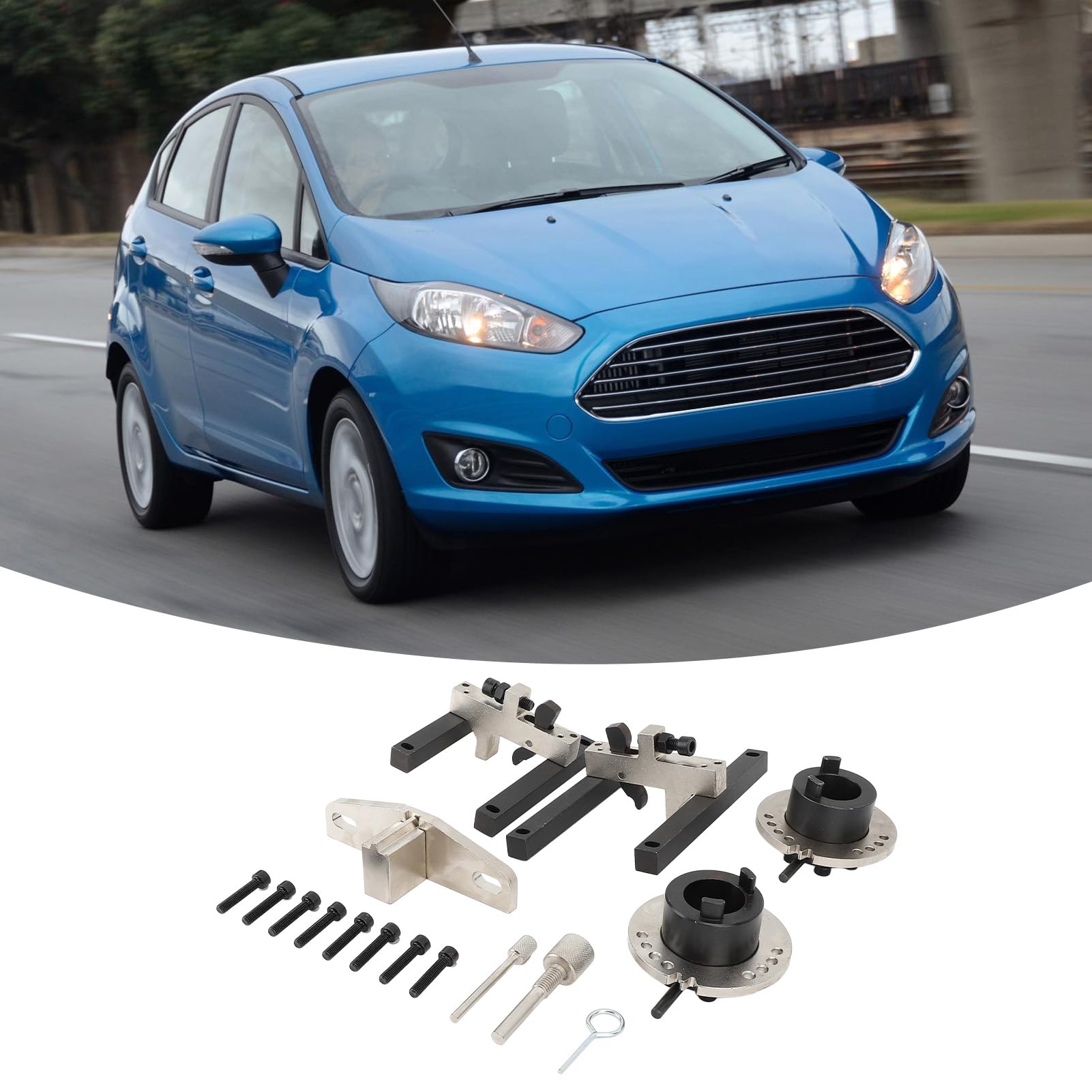 Kit de Herramientas de Sincronización del Motor Construcción de Metal de Larga Duración Herramientas de Ajuste de Bloqueo de Sincronización Portátiles Alineación del árbol de