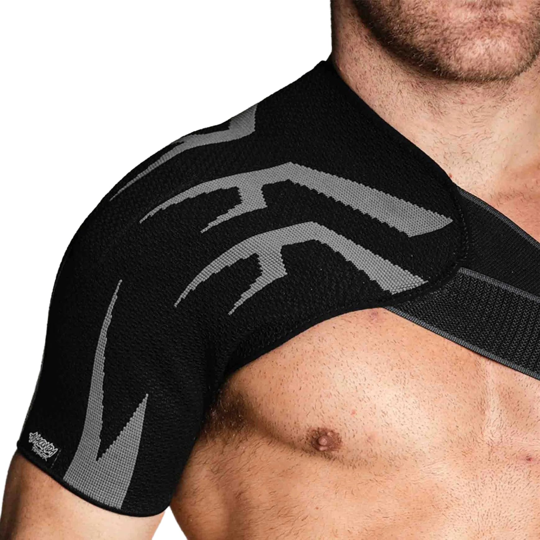 Anaconda Fightwear Shoulder Brace (Medium) -Rotator Cuff Compression Support with Gel Pad for Shock Absorption & Joint Health -Adjustable Fit for Left