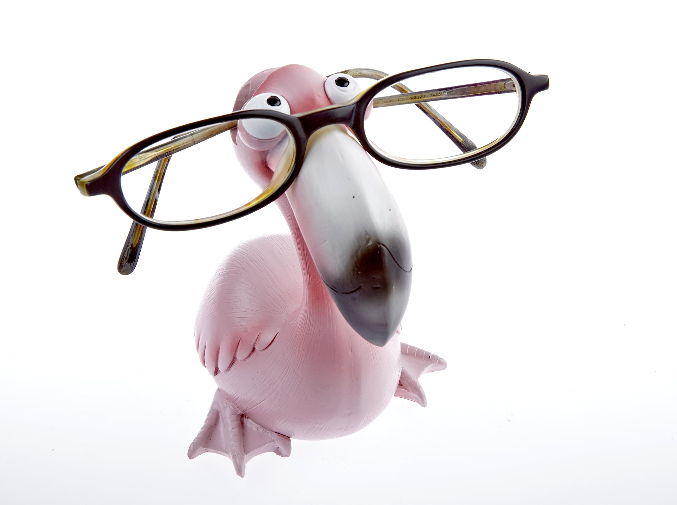 by-Bers glasses holder, bird design, really funny hand painted bird figurine, polyresin, gift for children and adults pink - Image 4