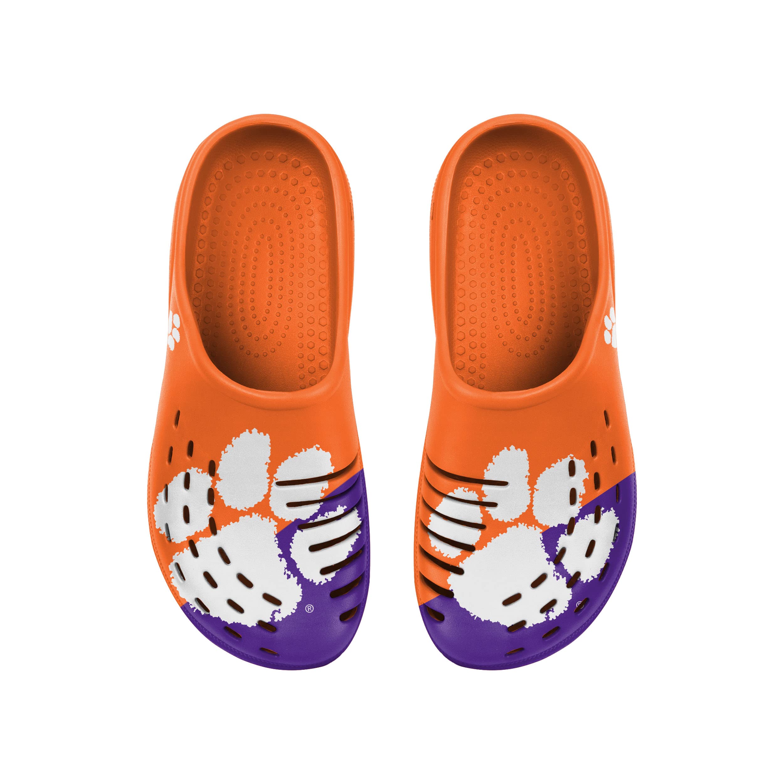 FOCO Herren NCAA Team Colorblock Big Logo Schuhe Slipper Clogs