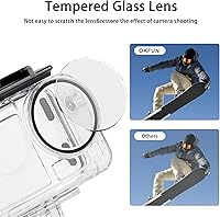 Vista 4 de OKFUN Carcasa impermeable de 164.0 ft/164 pies compatible con DJI Osmo Action 5 Pro Action4 Action3 protección de buceo cubierta protectora