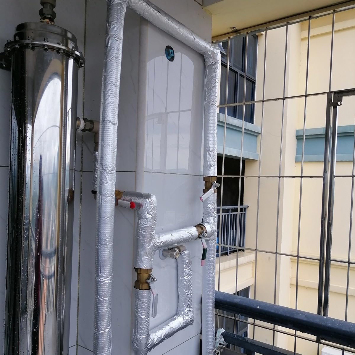 Tubo Isolante Termico Per Tubi, Guaina di Isolamento per Tubi, Diverse Taglie, Ideale per Tubi di Diametro di 16-219mm,Utilizzato per Tubi dell'Acqua Fredda e Calda((ID)219MM x (TK)30MM x (L)0.95M)