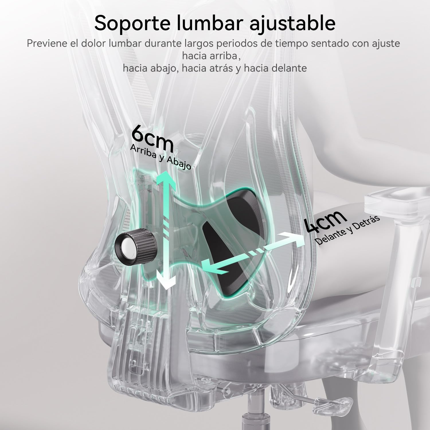 Hbada P5 Silla de Oficina ergonómica con Soporte Lumbar Ajustable, cojín elástico Transpirable, reposabrazos Ajustables y reposacabezas, Reposapiés Integrado, Negro (Aluminium, Negro)