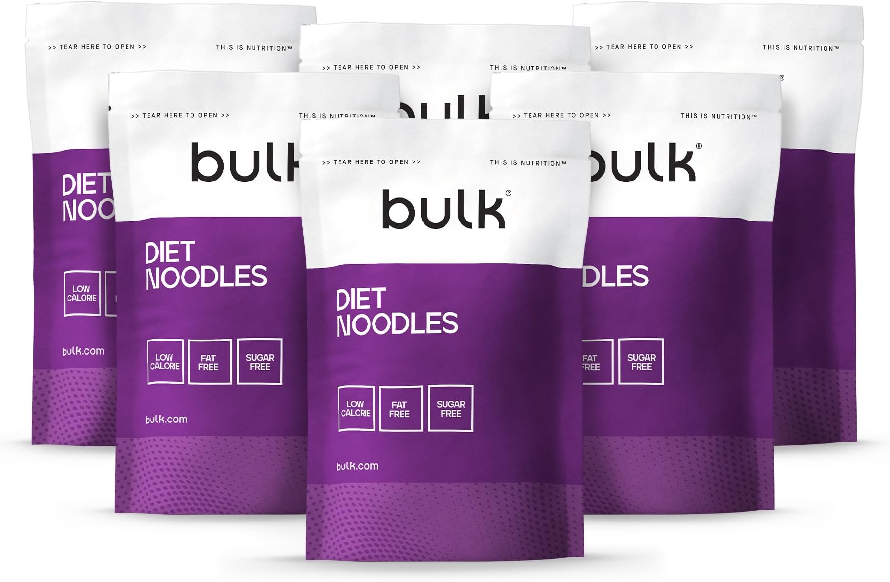 Bulk Diet Noodles, Konjac Noodles, 200 g, Pack of 6, 6 Servings