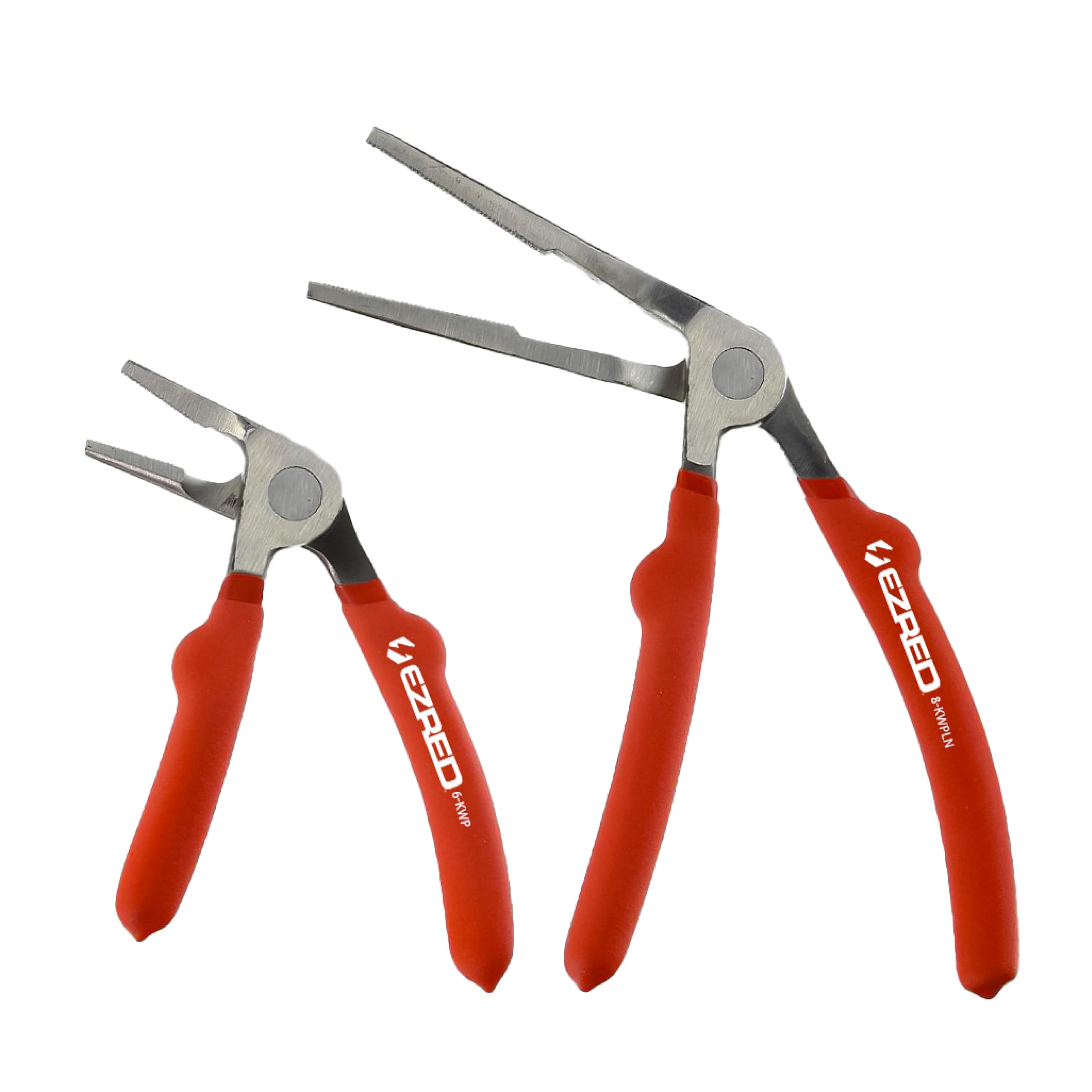 peee1220☆ EZRED KWP2 Kiwi Bent Head Needle-Nose Pliers, Set of 2 - Needle
