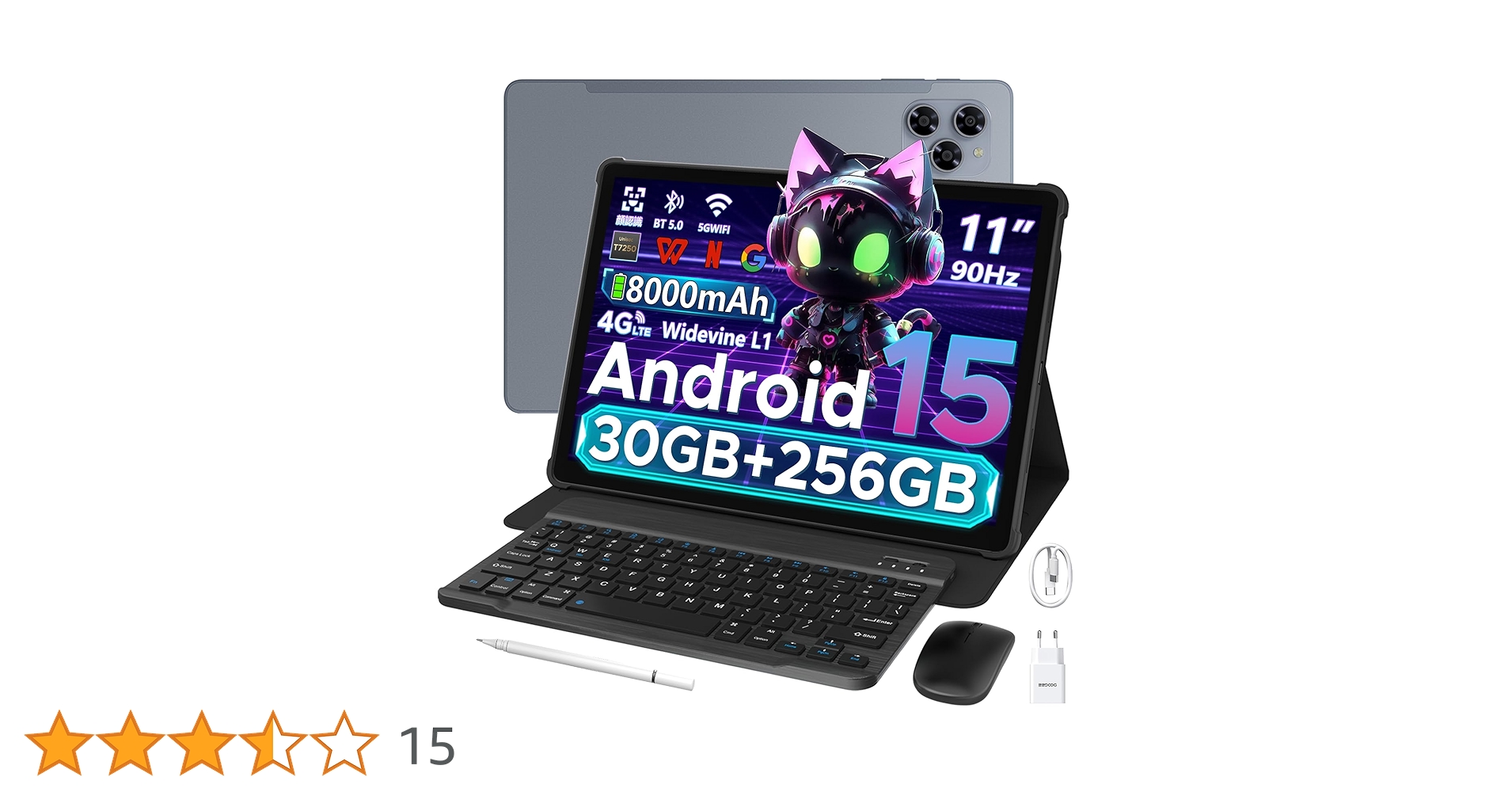 Amazon.co.jp: 【11インチ Android 15 タブレット】DOOGEE G6 セット版