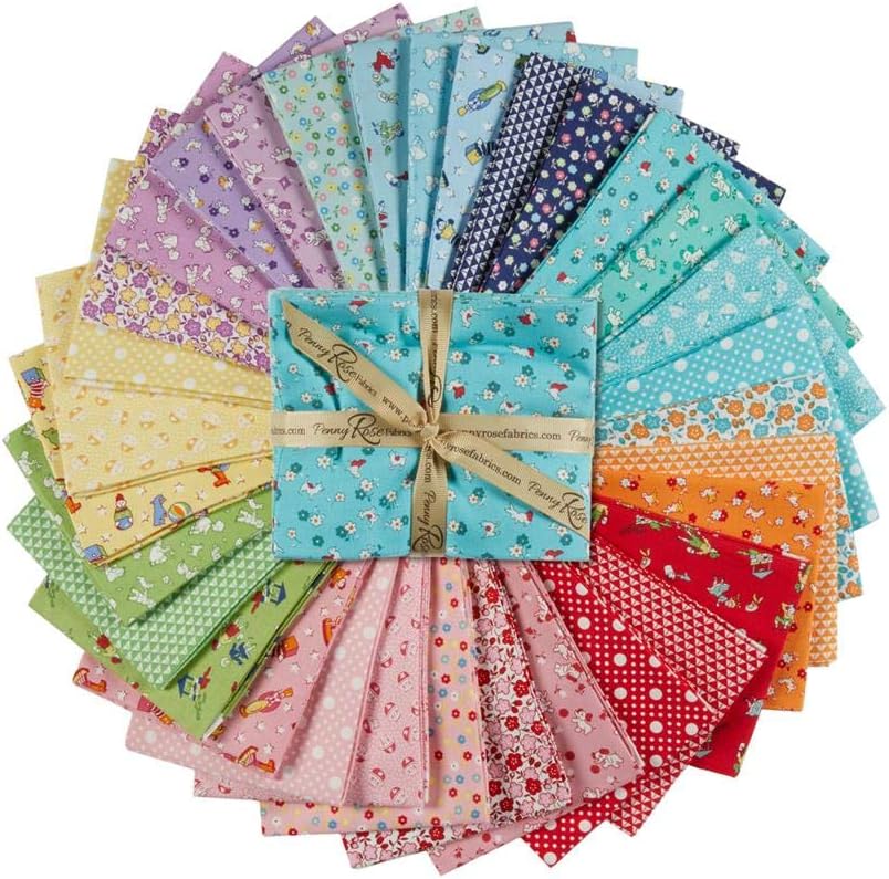 Christensen Wholesale Penny Rose Storytime 30s Fat Quarter Bundle 32 Pcs, Multi Each