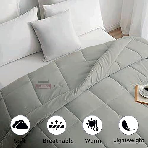 Miniatura 4 de Edredón alternativo para todas las estaciones  Matrimonial 82 x 86 pulgadas, tamaño 1 pieza, relleno de edredón de microfibra con 4 pestañas en las